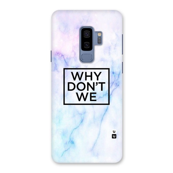 Why Dont We Back Case for Galaxy S9 Plus