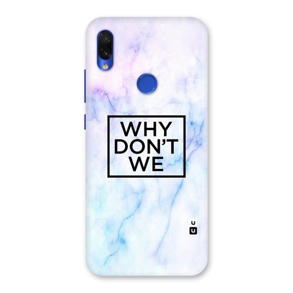 Why Dont We Back Case for Redmi Note 7S
