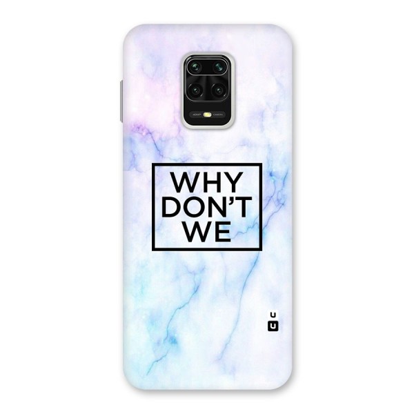 Why Dont We Back Case for Redmi Note 9 Pro Max