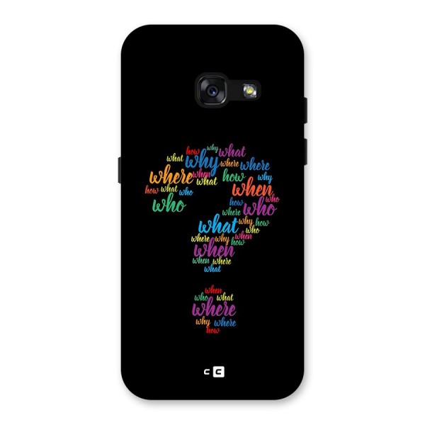 Why When Where How Back Case for Galaxy A3 (2017)