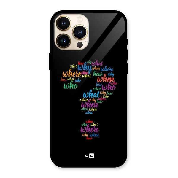 Why When Where How Glass Back Case for iPhone 13 Pro Max