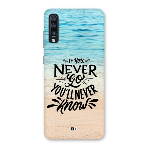 Will Never Know Back Case for Galaxy A70