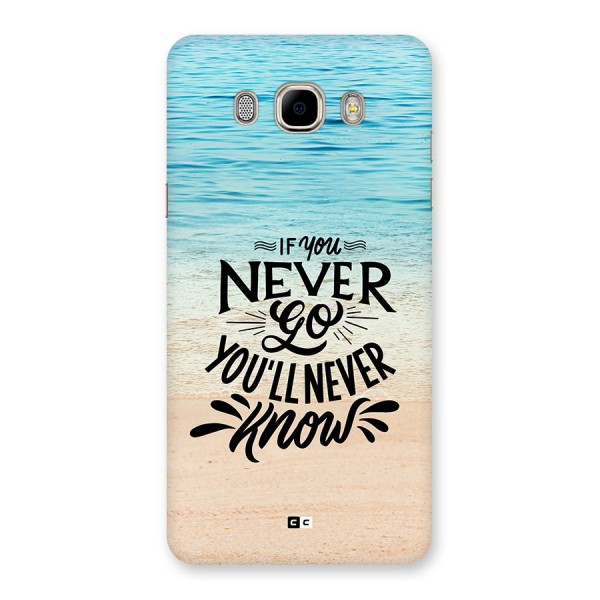 Will Never Know Back Case for Galaxy J7 2016