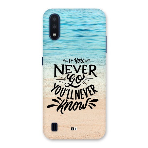 Will Never Know Back Case for Galaxy M01