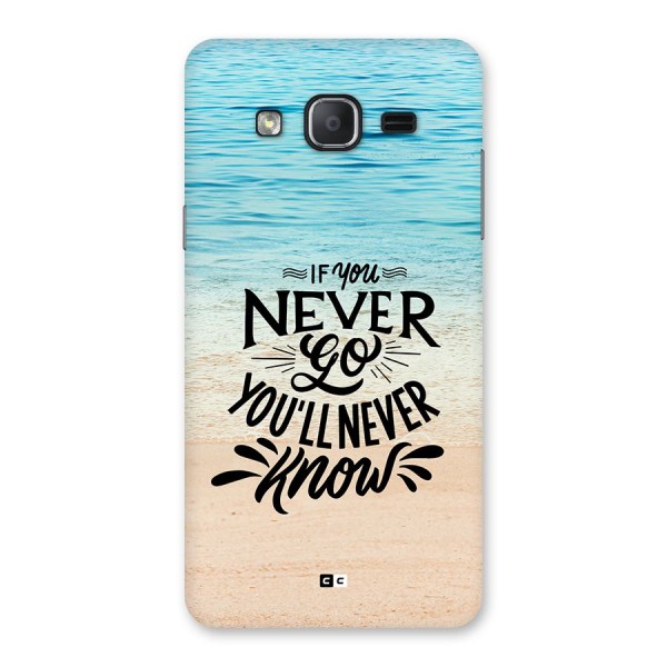 Will Never Know Back Case for Galaxy On7 Pro
