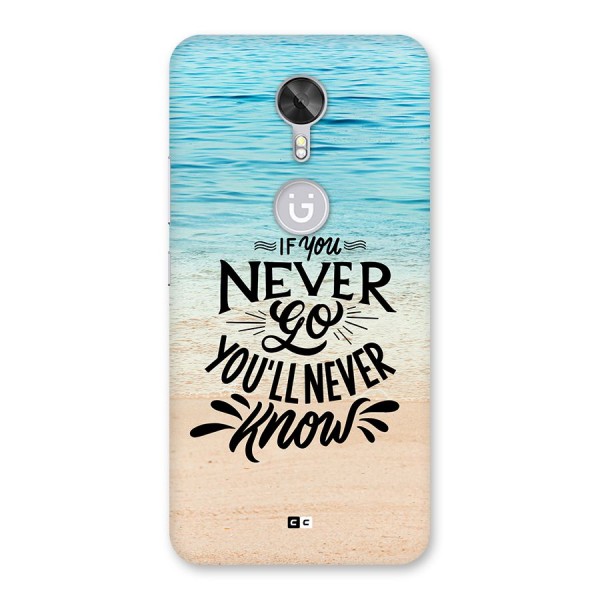 Will Never Know Back Case for Gionee A1