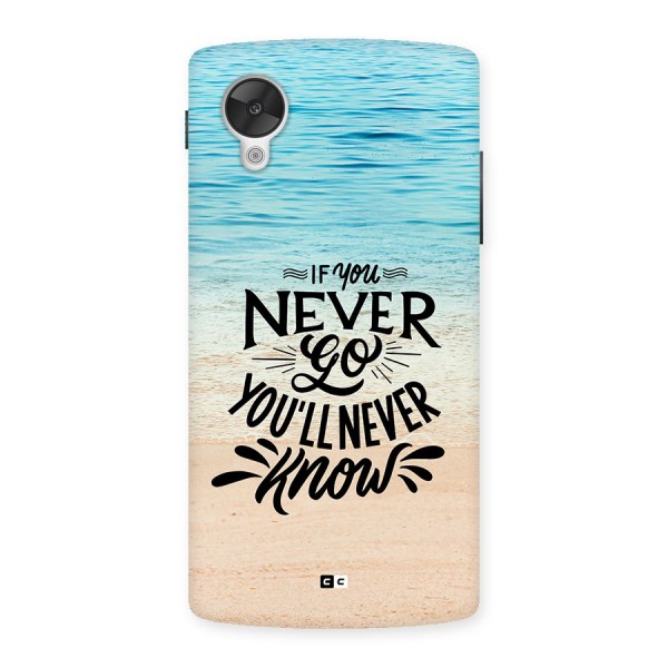 Will Never Know Back Case for Google Nexus 5