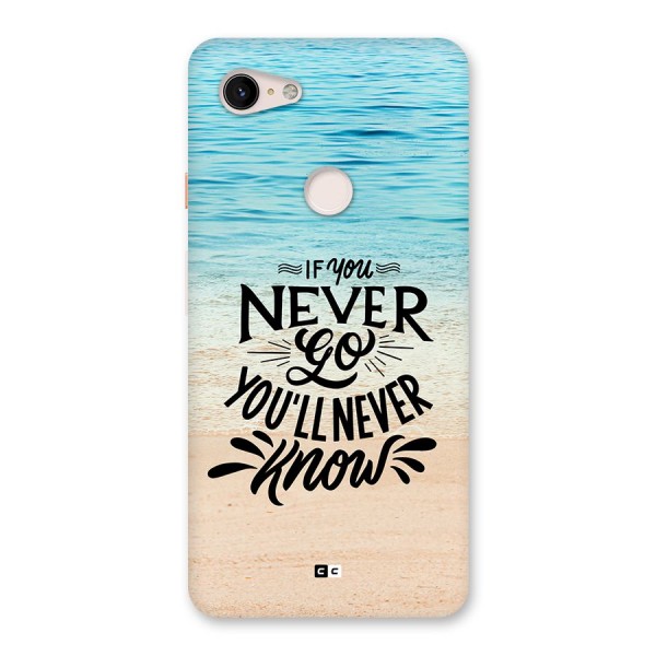 Will Never Know Back Case for Google Pixel 3 XL