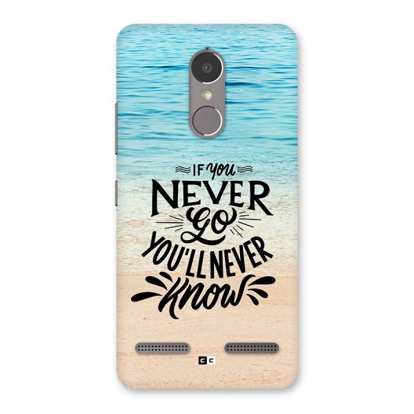 Will Never Know Back Case for Lenovo K6 Power