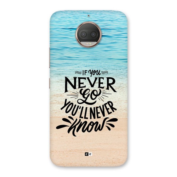 Will Never Know Back Case for Moto G5s Plus