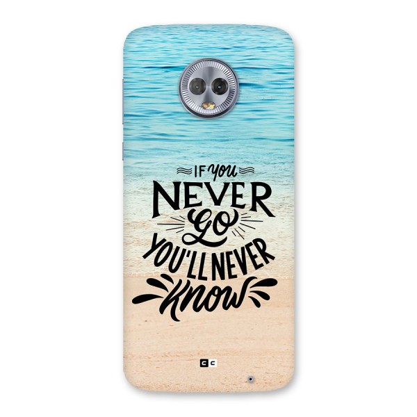 Will Never Know Back Case for Moto G6 Plus