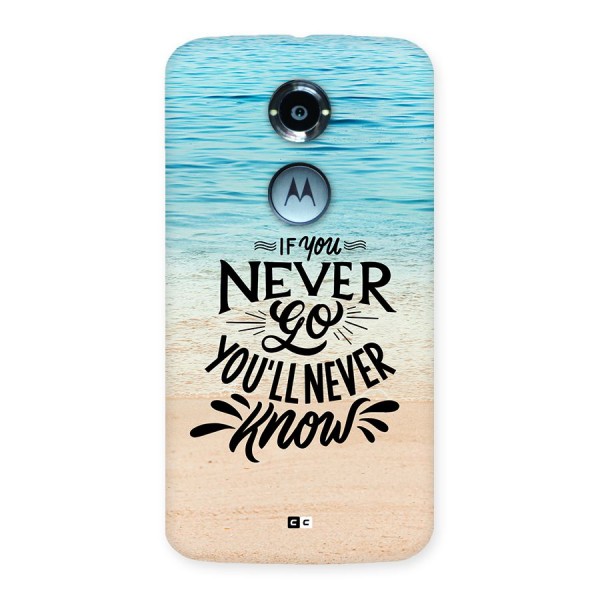 Will Never Know Back Case for Moto X2