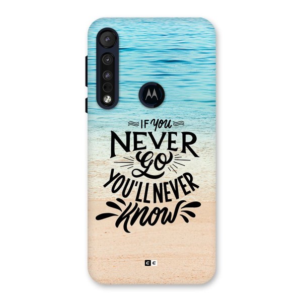 Will Never Know Back Case for Motorola One Macro