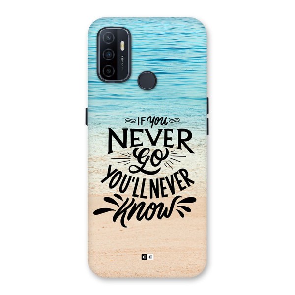 Will Never Know Back Case for Oppo A33 (2020)