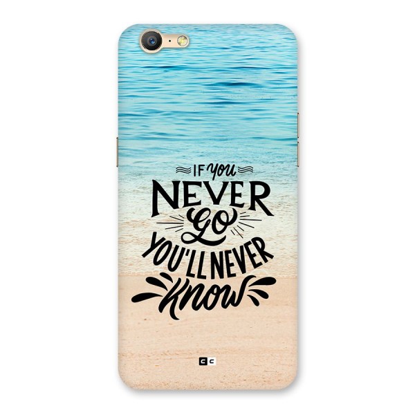 Will Never Know Back Case for Oppo A39