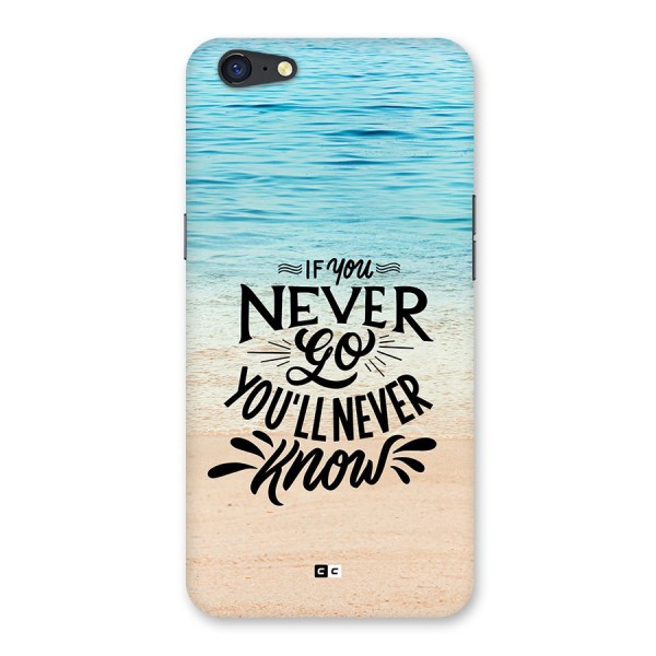 Will Never Know Back Case for Oppo A71