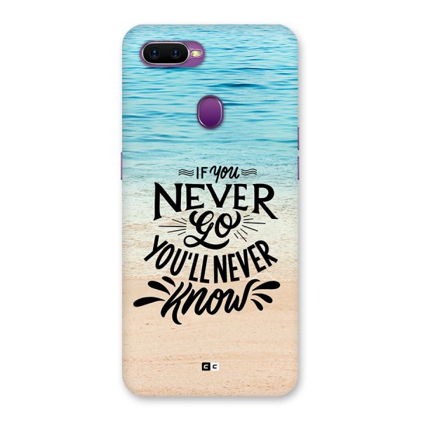 Will Never Know Back Case for Oppo F9