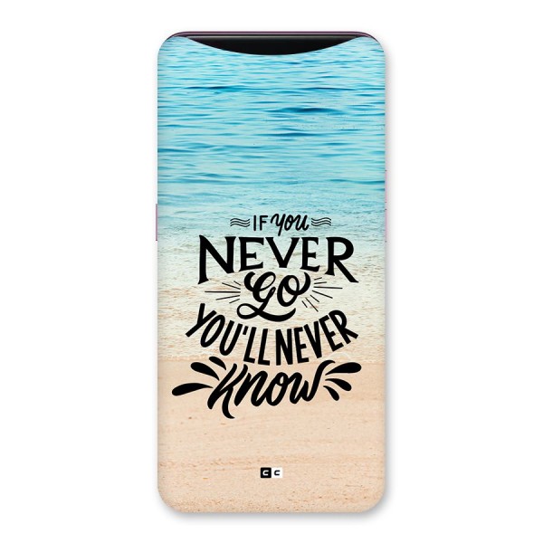 Will Never Know Back Case for Oppo Find X