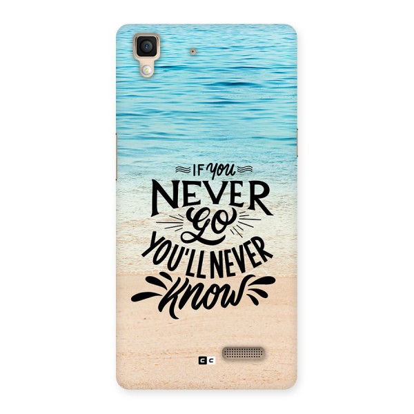 Will Never Know Back Case for Oppo R7