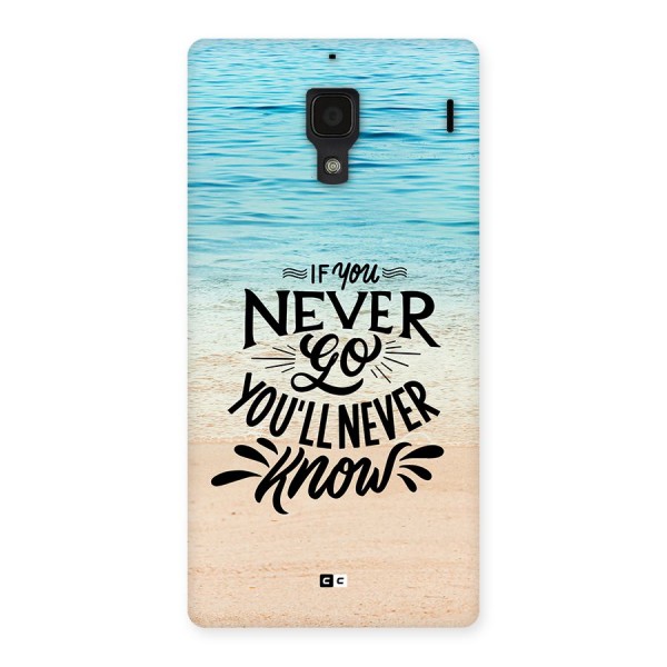 Will Never Know Back Case for Redmi 1s