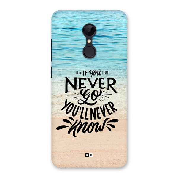 Will Never Know Back Case for Redmi 5