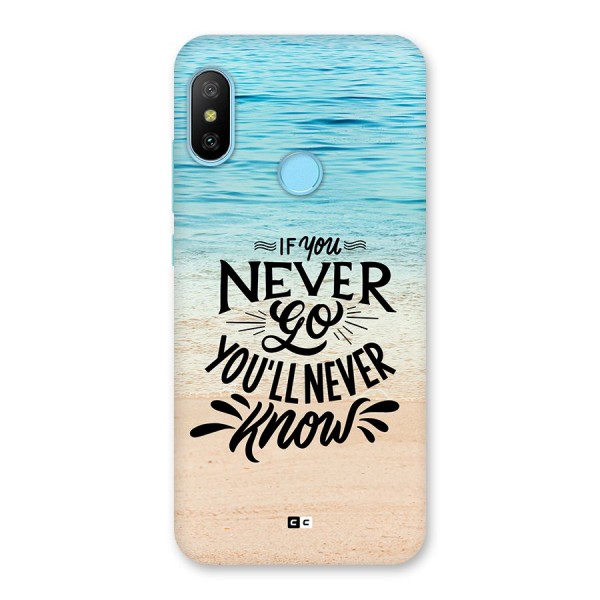 Will Never Know Back Case for Redmi 6 Pro