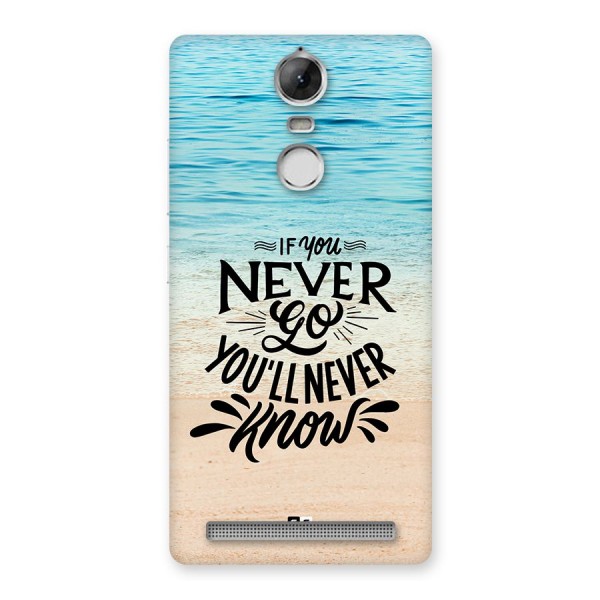 Will Never Know Back Case for Vibe K5 Note