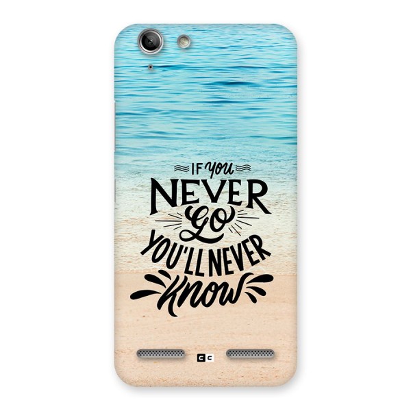 Will Never Know Back Case for Vibe K5 Plus