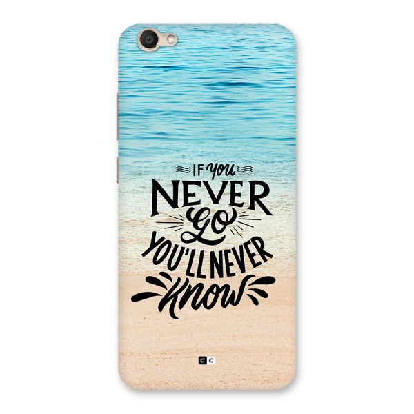 Will Never Know Back Case for Vivo V5s