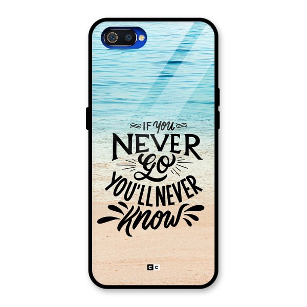 Will Never Know Glass Back Case for Realme C2