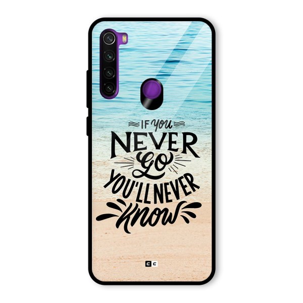 Will Never Know Glass Back Case for Redmi Note 8