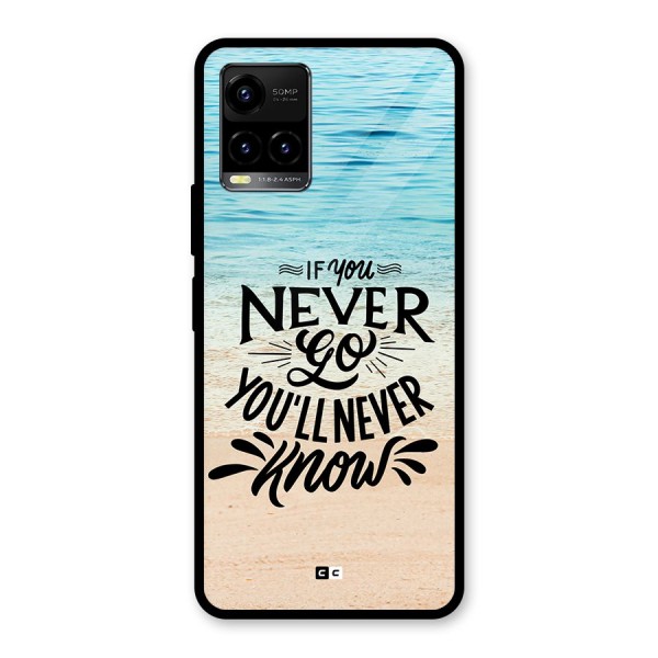 Will Never Know Glass Back Case for Vivo Y21G