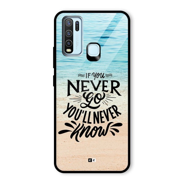 Will Never Know Glass Back Case for Vivo Y30