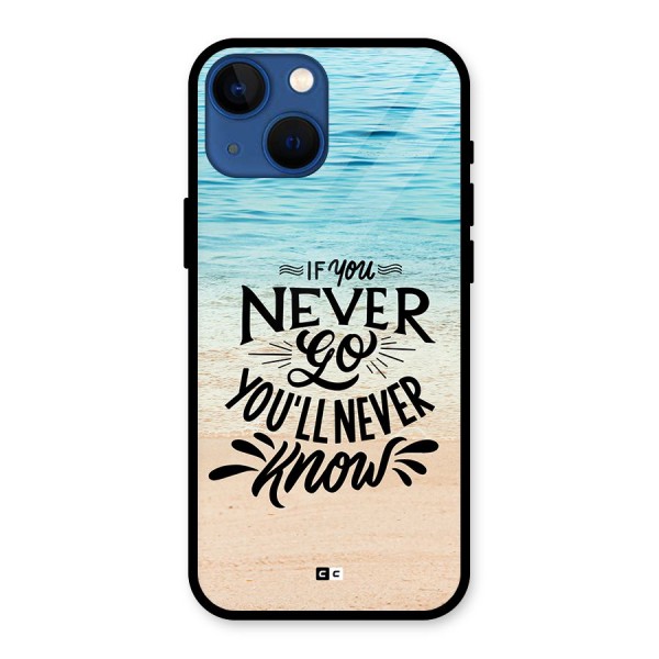 Will Never Know Glass Back Case for iPhone 13 Mini