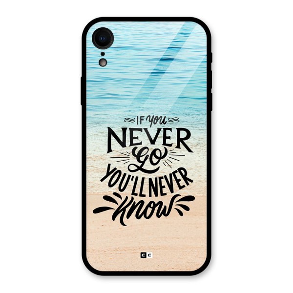 Will Never Know Glass Back Case for iPhone XR