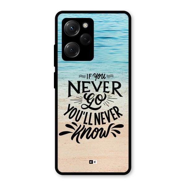 Will Never Know Metal Back Case for Poco X5 Pro