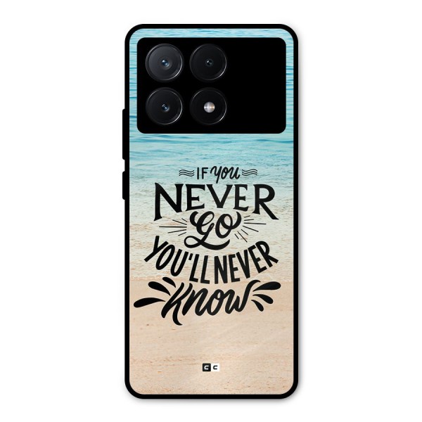 Will Never Know Metal Back Case for Poco X6 Pro