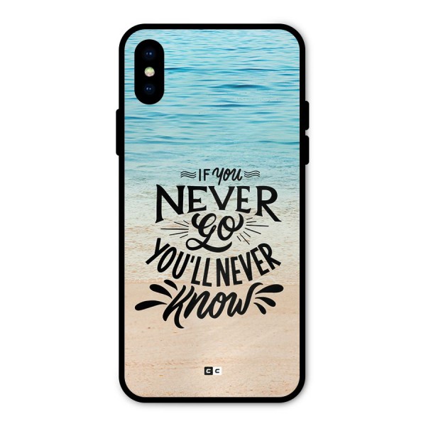 Will Never Know Metal Back Case for iPhone XS