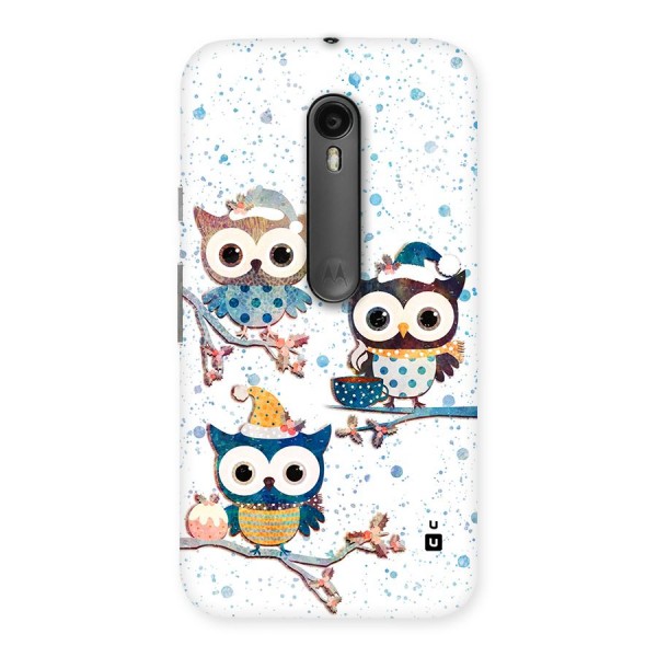 Winter Owls Back Case for Moto G Turbo