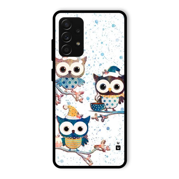 Winter Owls Glass Back Case for Galaxy A53 5G