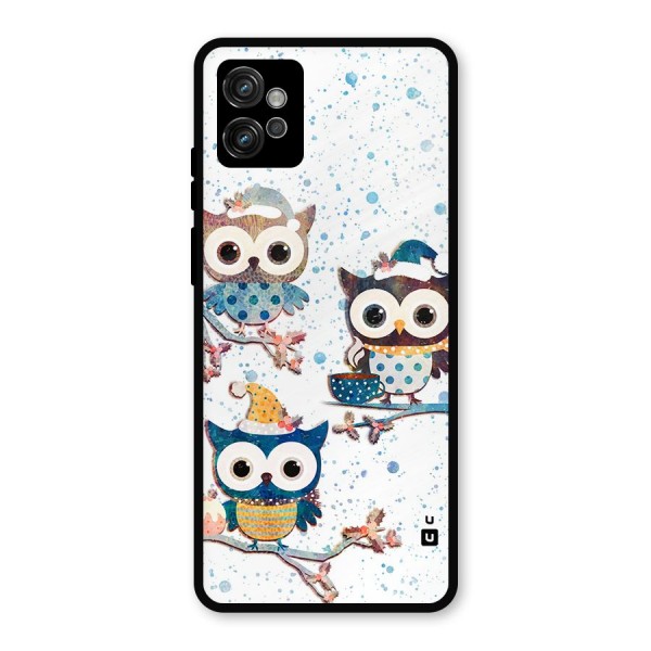 Winter Owls Metal Back Case for Moto G32