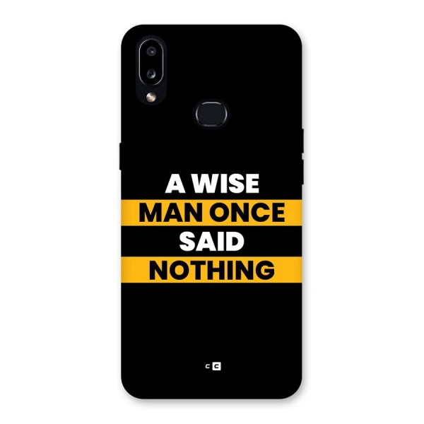 Wise Man Back Case for Galaxy A10s
