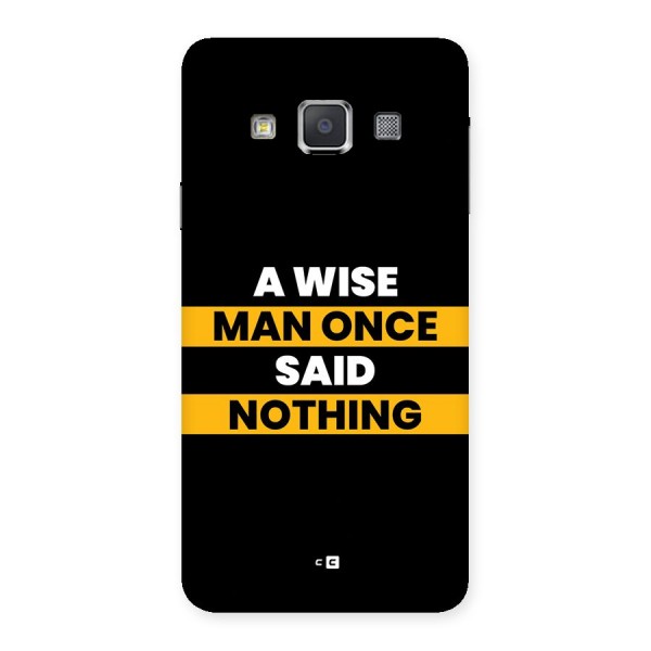 Wise Man Back Case for Galaxy A3