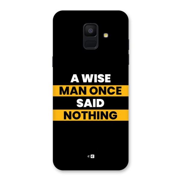 Wise Man Back Case for Galaxy A6 (2018)