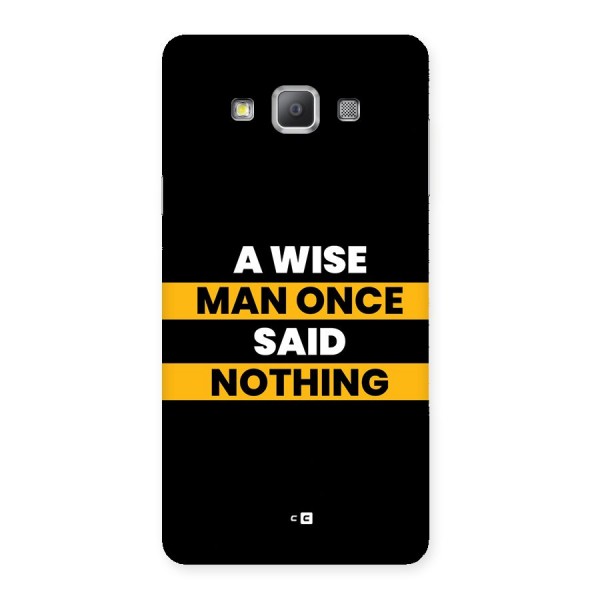 Wise Man Back Case for Galaxy A7