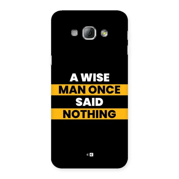 Wise Man Back Case for Galaxy A8