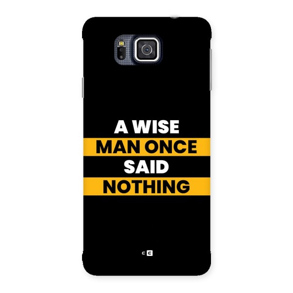 Wise Man Back Case for Galaxy Alpha