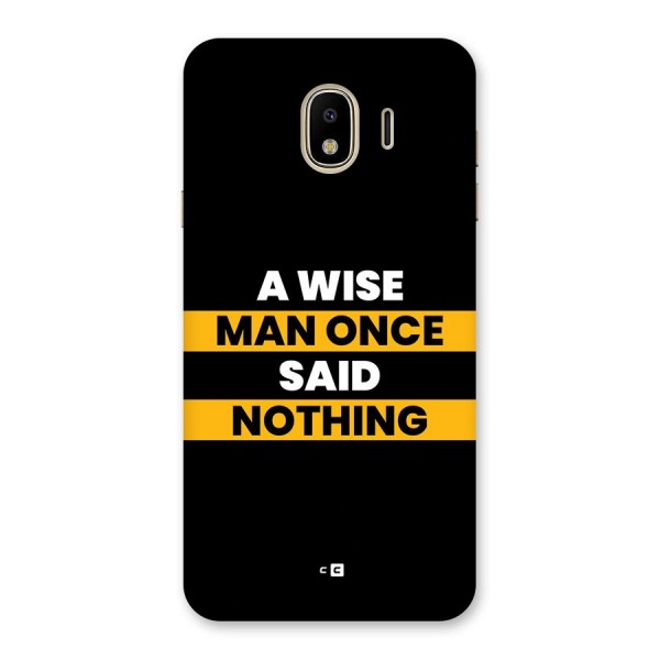 Wise Man Back Case for Galaxy J4