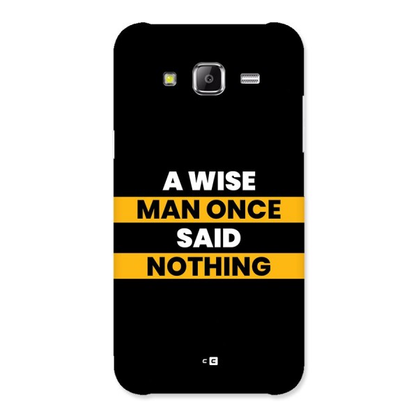 Wise Man Back Case for Galaxy J5