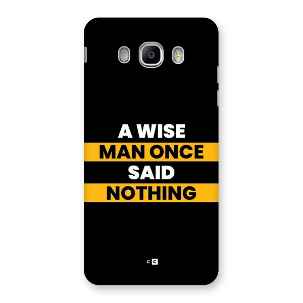 Wise Man Back Case for Galaxy J5 2016